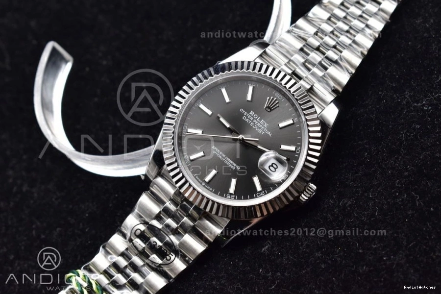 Jubilee Best 41 639 SA 904L Casual DIWF 1:1 126334 Stick Dial Steel Grey DateJust Edition on Bracelet 1113